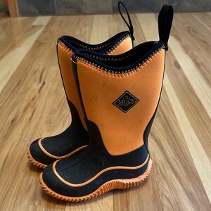 Kids' Orange and Black Muck Boots